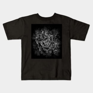 Backyard Flowers In Black And White 43 Kids T-Shirt